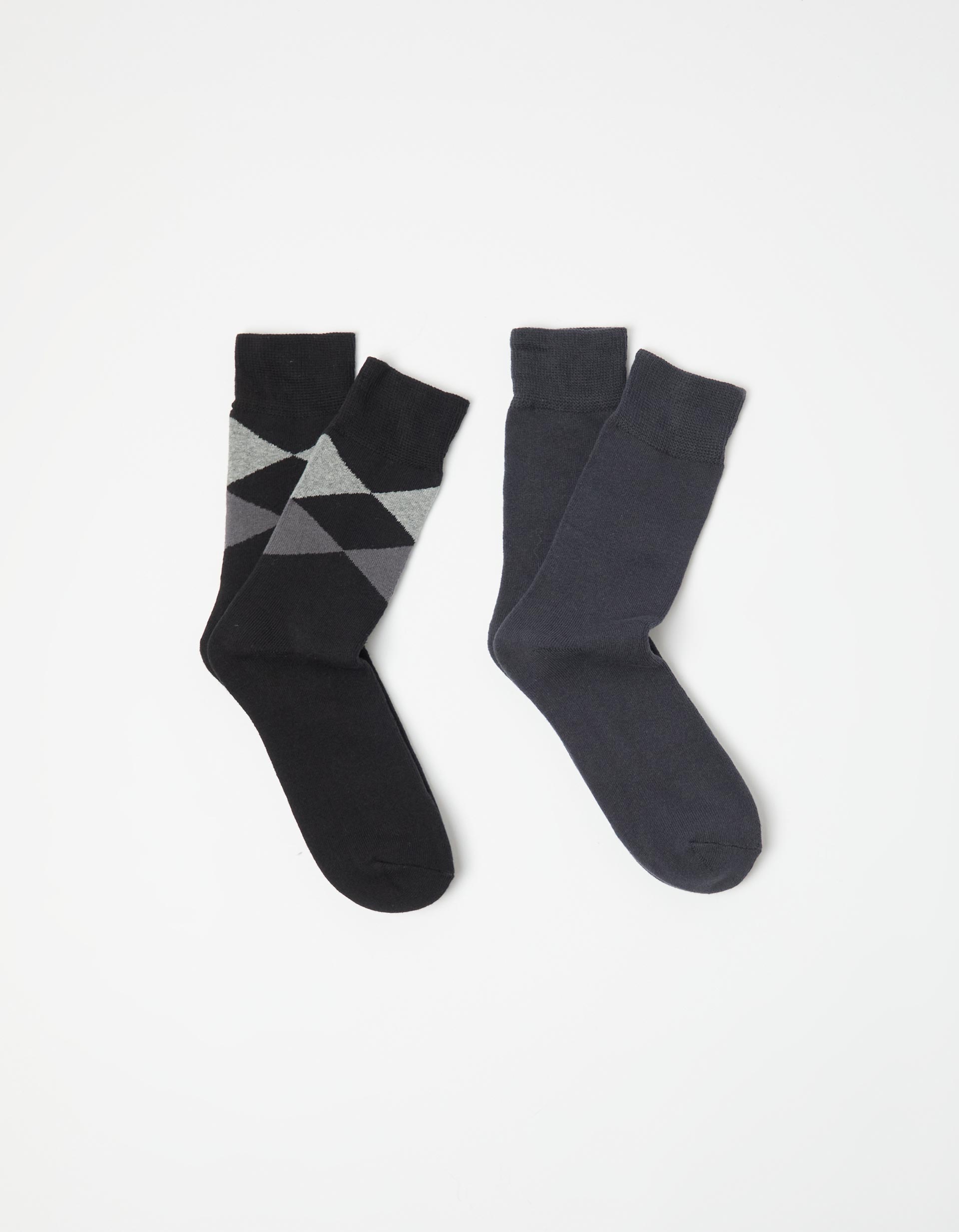 Pack 2 Pares de Meias, Homem, Cinzento Escuro