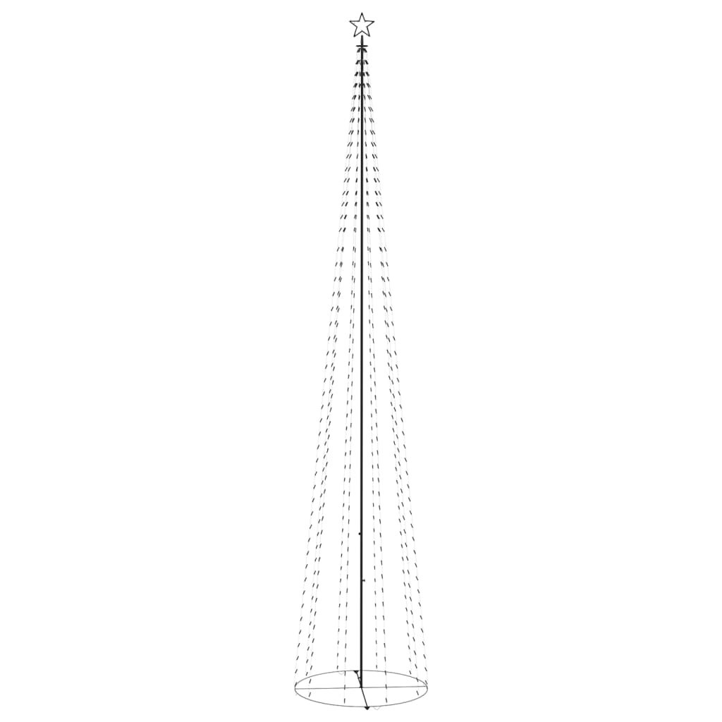 Choinka stożkowa 752 niebieskich lampek LED 160x500 cm