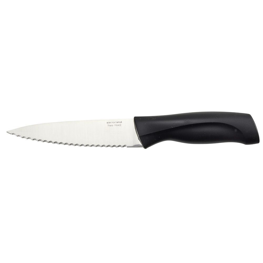 Couteau de cuisine en inox avec manche noir