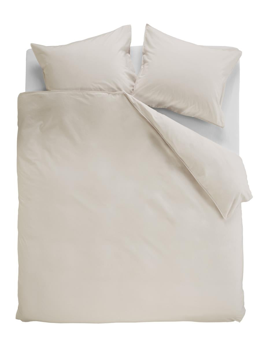 Ambiante Cotton Uni dekbedovertrek - Effen - Lits-Jumeaux - 240x200/220 - Zand