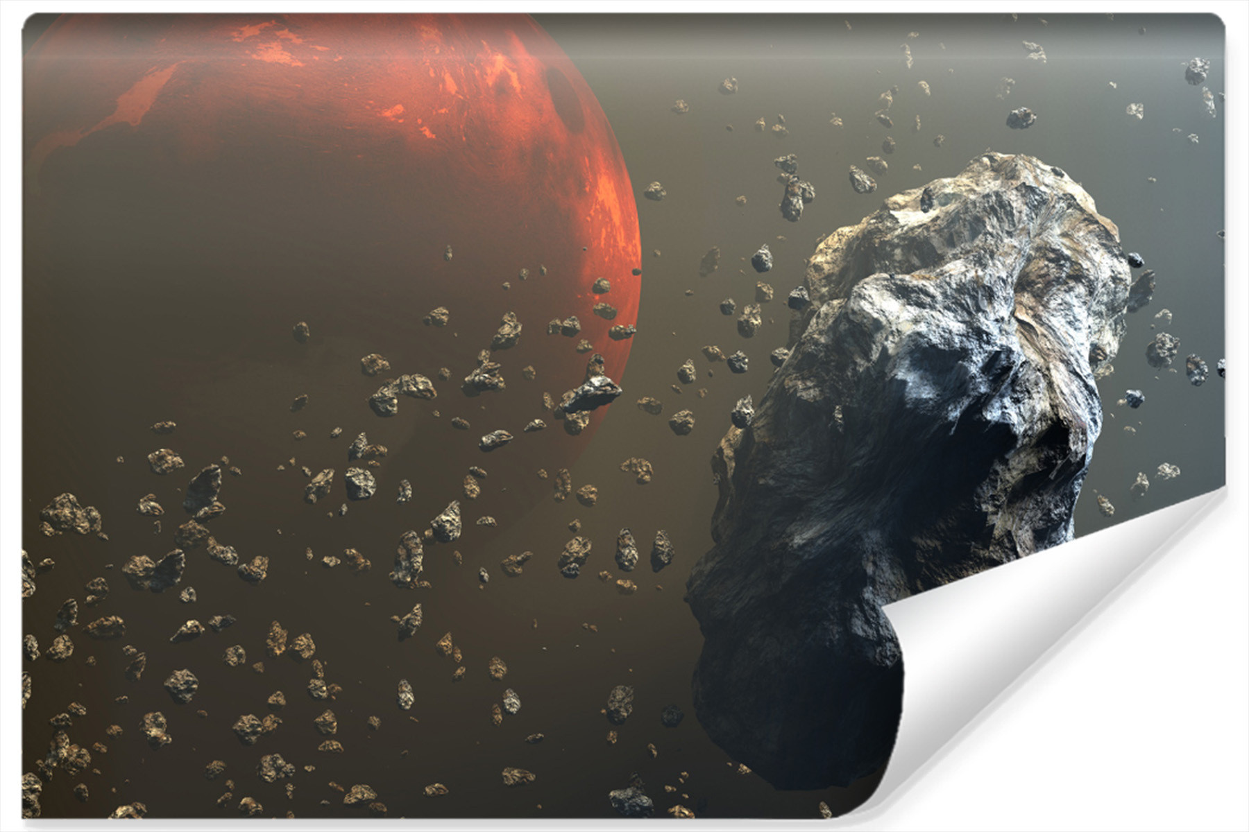 Fototapeta Ścienna METEORYTY Planeta Mars 90x60cm