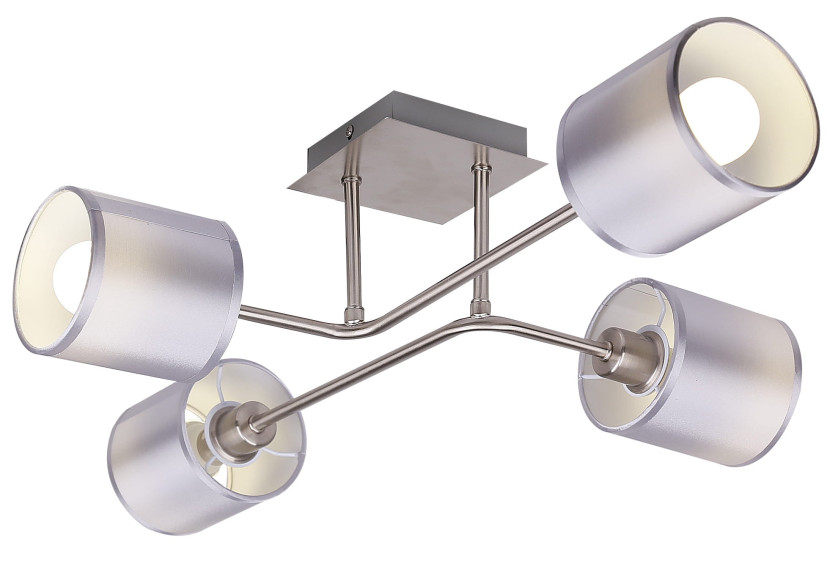 Lampa sufitowa srebrna SAX 4xE14x40W wym: 18x69x50 cm Candellux