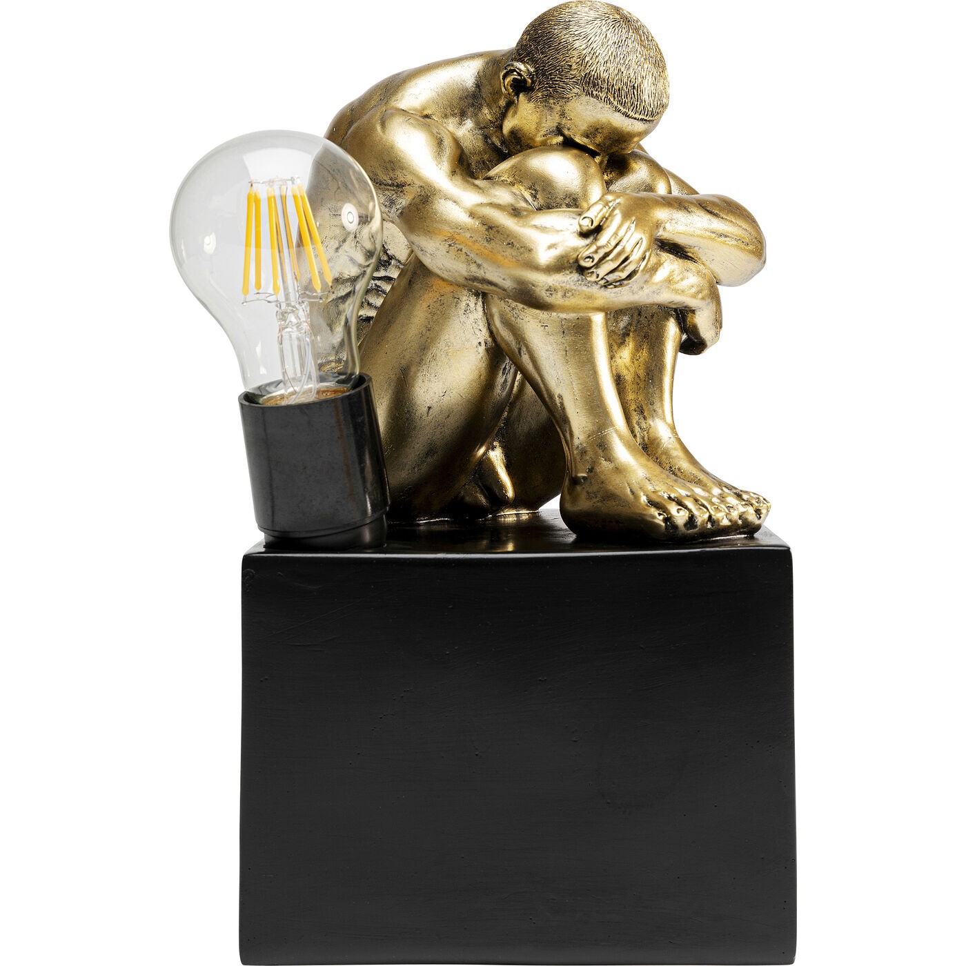 Kare Design tafellamp - man opgekruld - goud