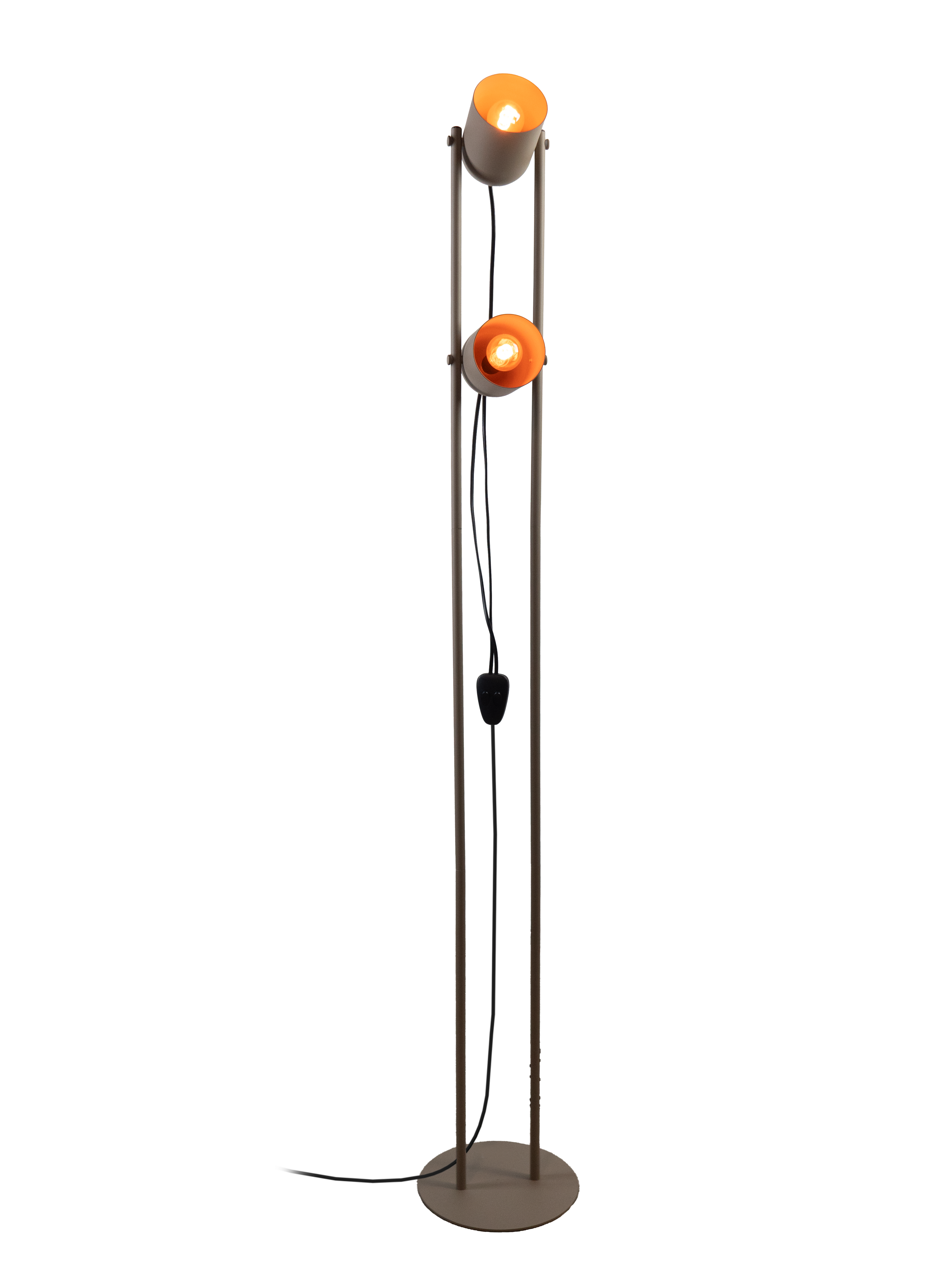 EGLO vloerlamp Tilston - 142.5 cm - zandkleur
