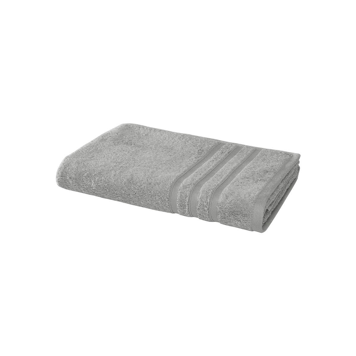 ORGANIKA - Drap de bain en coton bio Gris Perle 70x140 cm