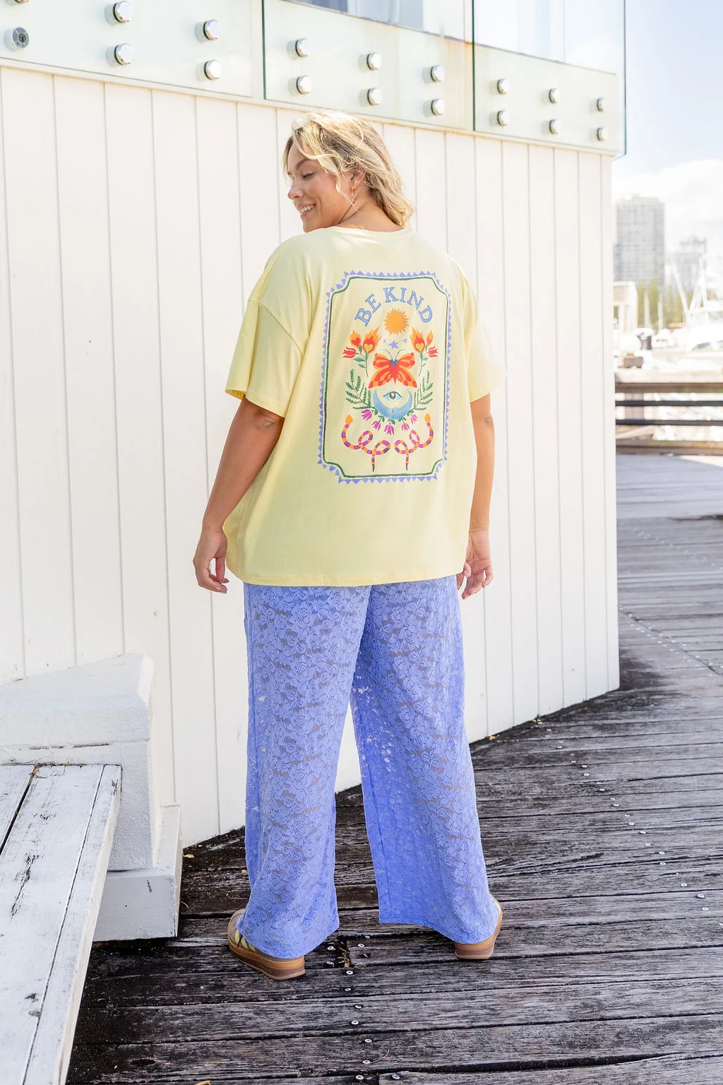 Honey Lace Pant in Blue