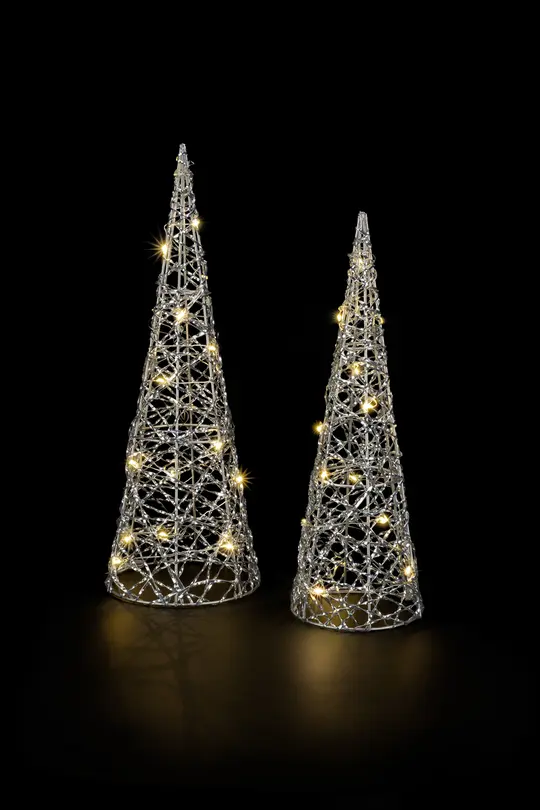 LED-Weihnachtsdeko 2er-Set Battery Light