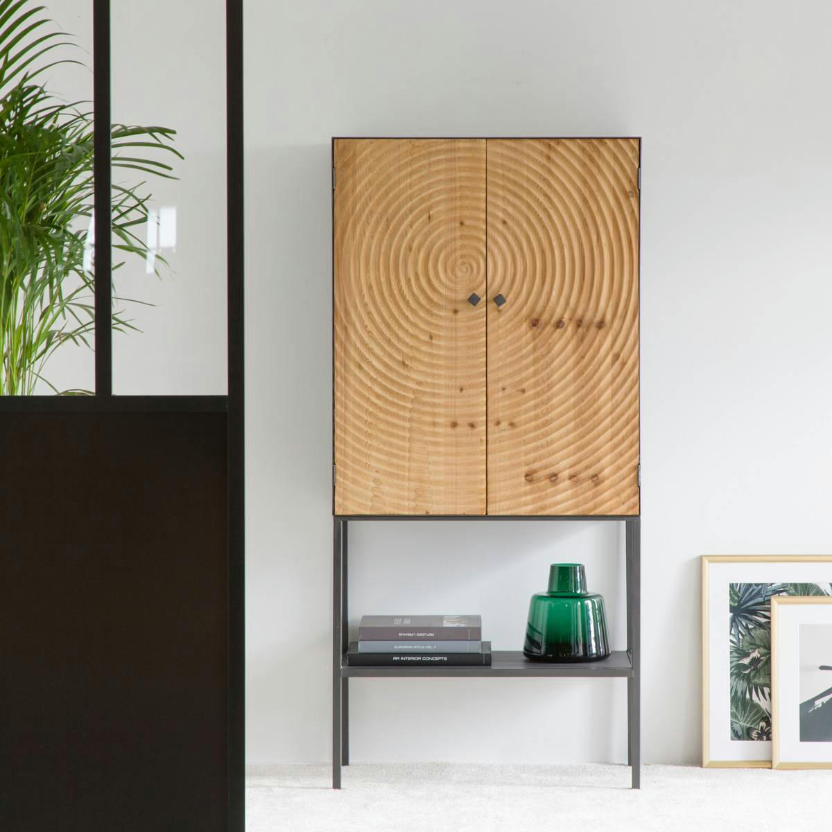 RONDIN - Armoire en métal gris 74 cm