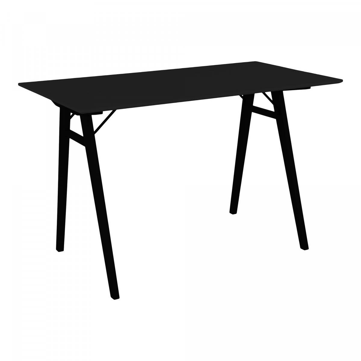 SIANA - Bureau 120cm en bois noir