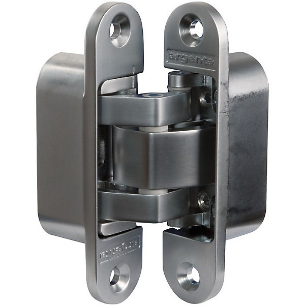 Charnière invisible zamak chromé mat - 95 x 23 mm - Small - Argenta