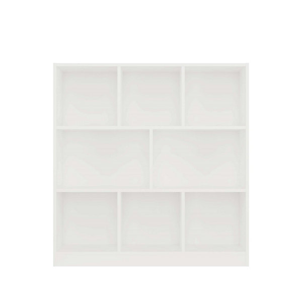 GILDA - Bibliothèque 8 étagères - Dimensions 104x100x24 cm - Meuble de rangement