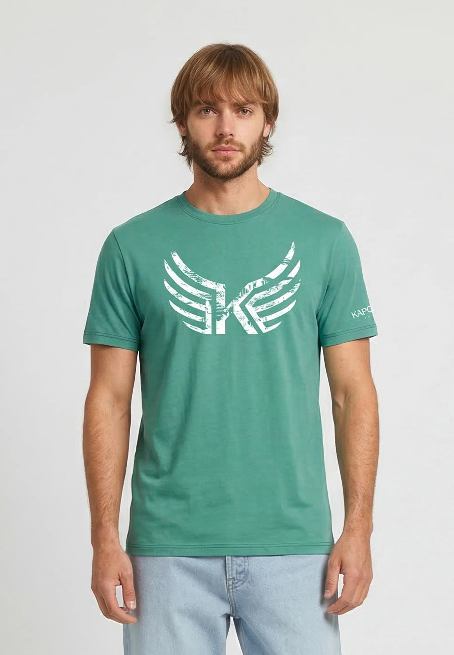 T-shirt manches courtes regular menthe coton JACK