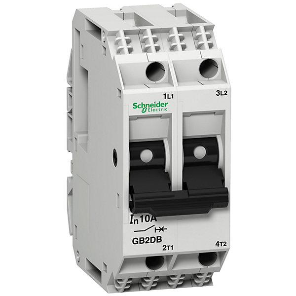 Gb2db12 Tesys Gb2-db - Disjoncteur Schneider Pour Circuit De Contrôle Moteur - 6a - 2p - 2d
