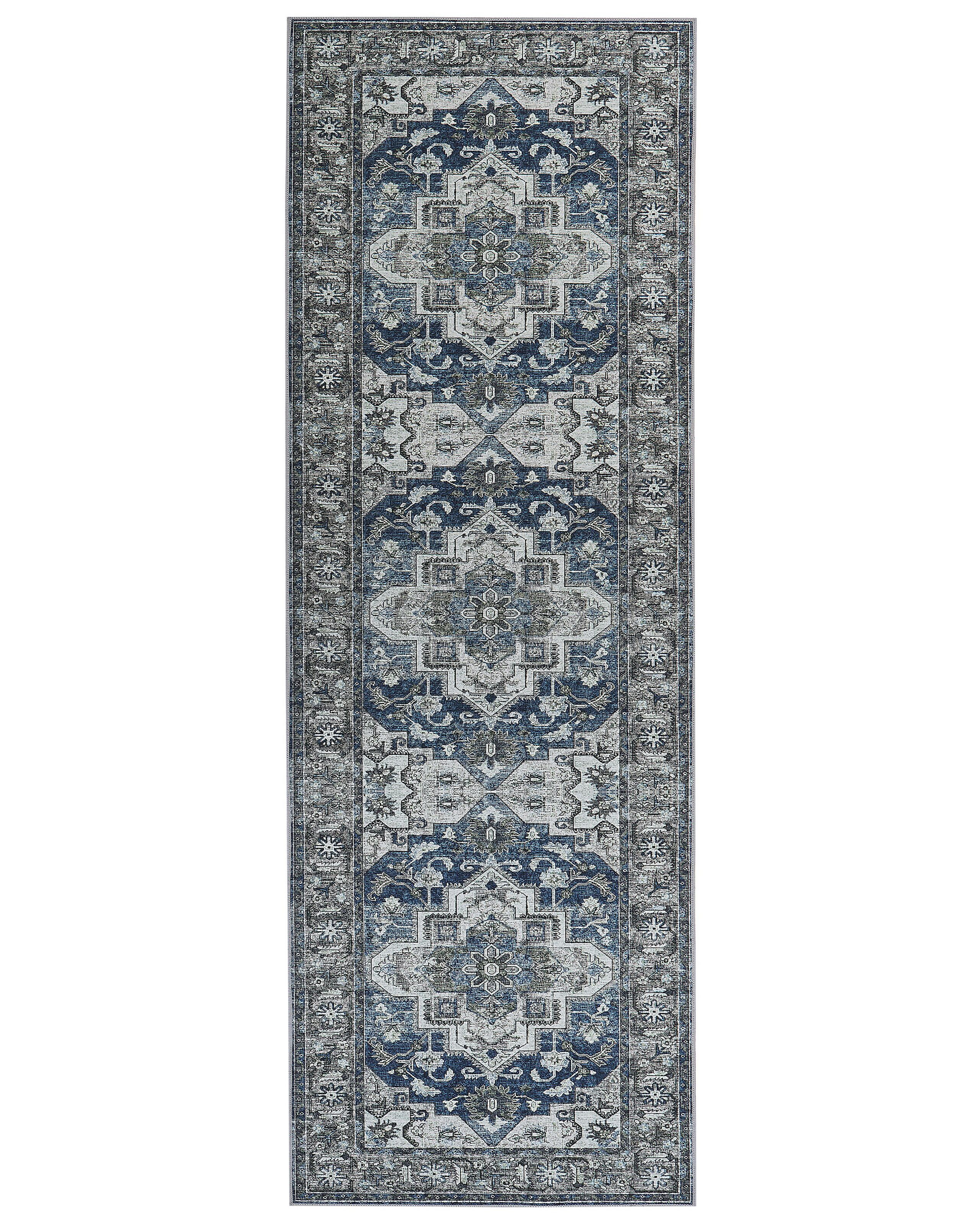 Orientalny dywan chodnikowy 80x240 cm szary