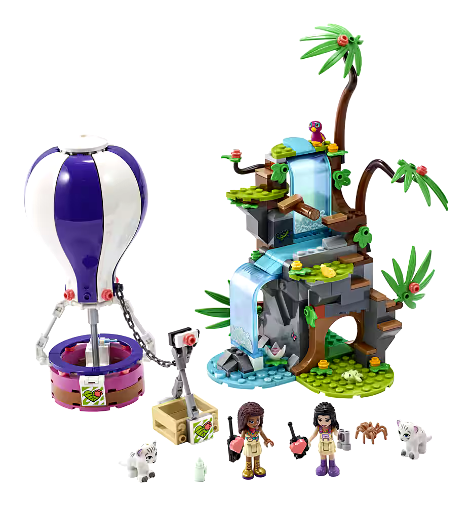 LEGO® Friends Tiger Hot Air Ballon Jungle Rescue 41423 Building Toy Kit For Kids, Ages 7+