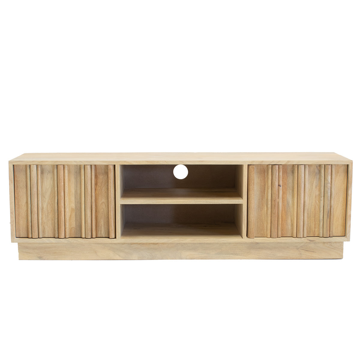 Giga Meubel Tv-meubel Nika - Mangohout - Naturel - 135x35x40cm