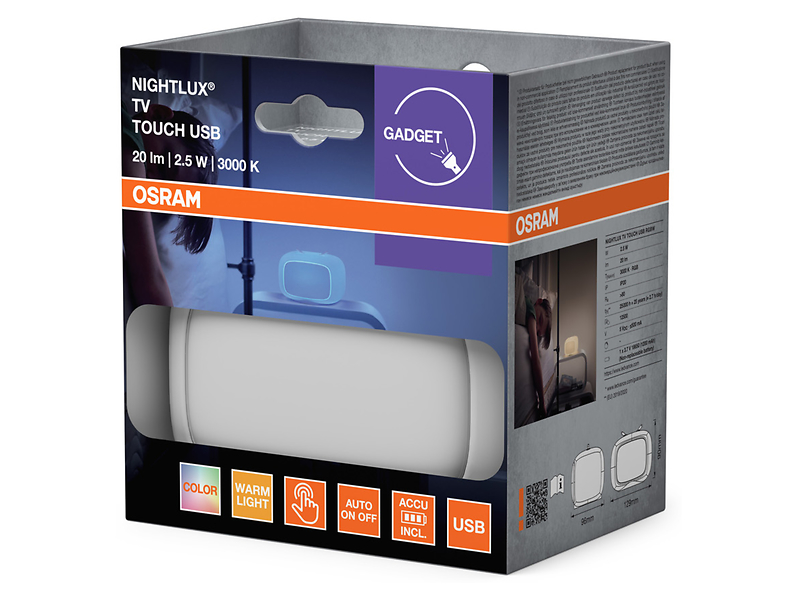 Lampka dziecięća Nightlux LED biała