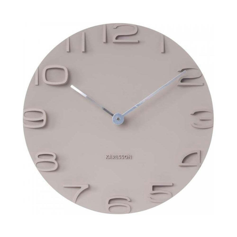 WALL CLOCK - Horloge on the edge plastique gris