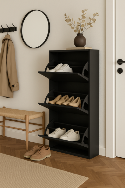 Wisząca Metalowa Szafka na Buty SCARPE - 3 drzwiowa