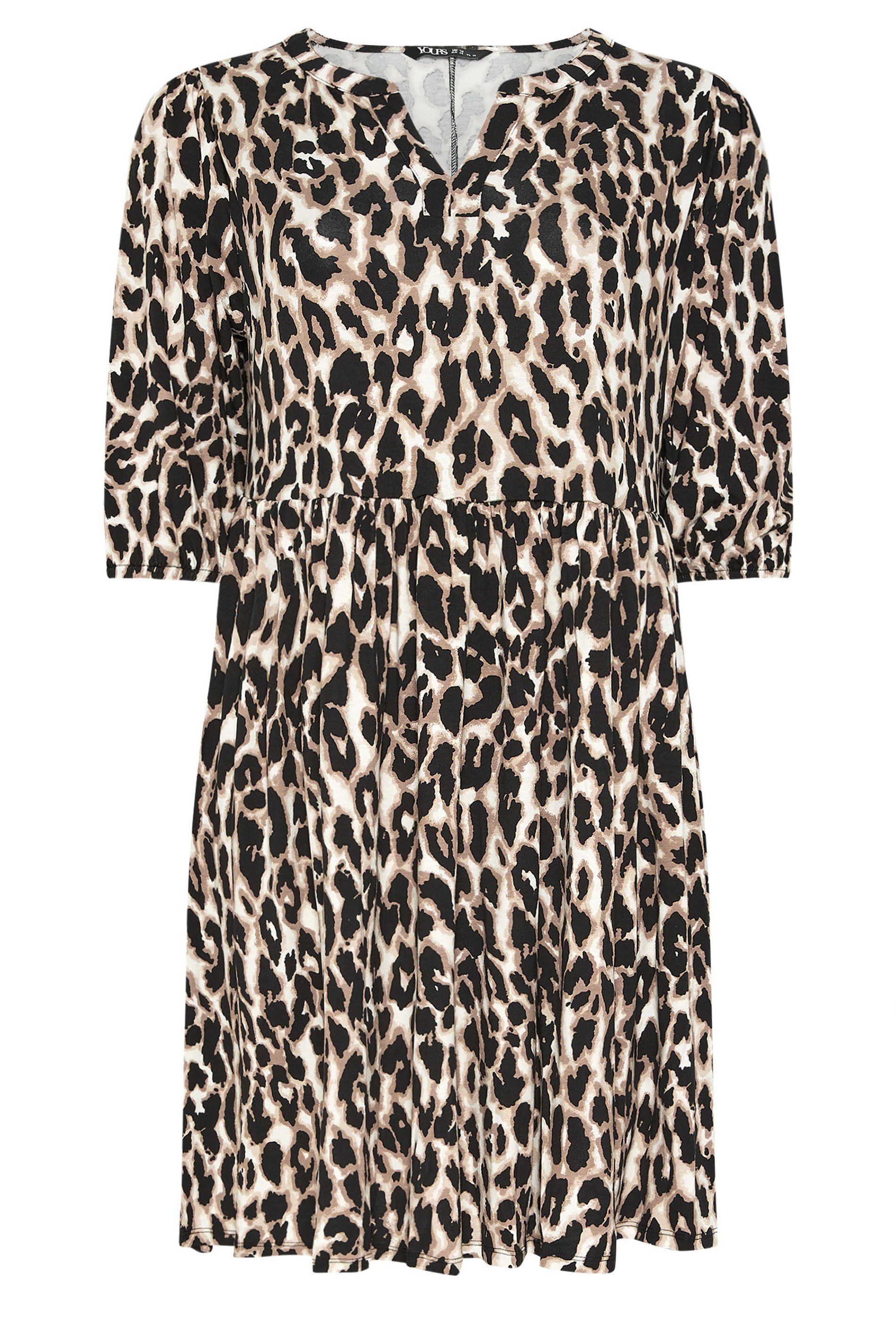 Yours Animal Notch Neck Dress