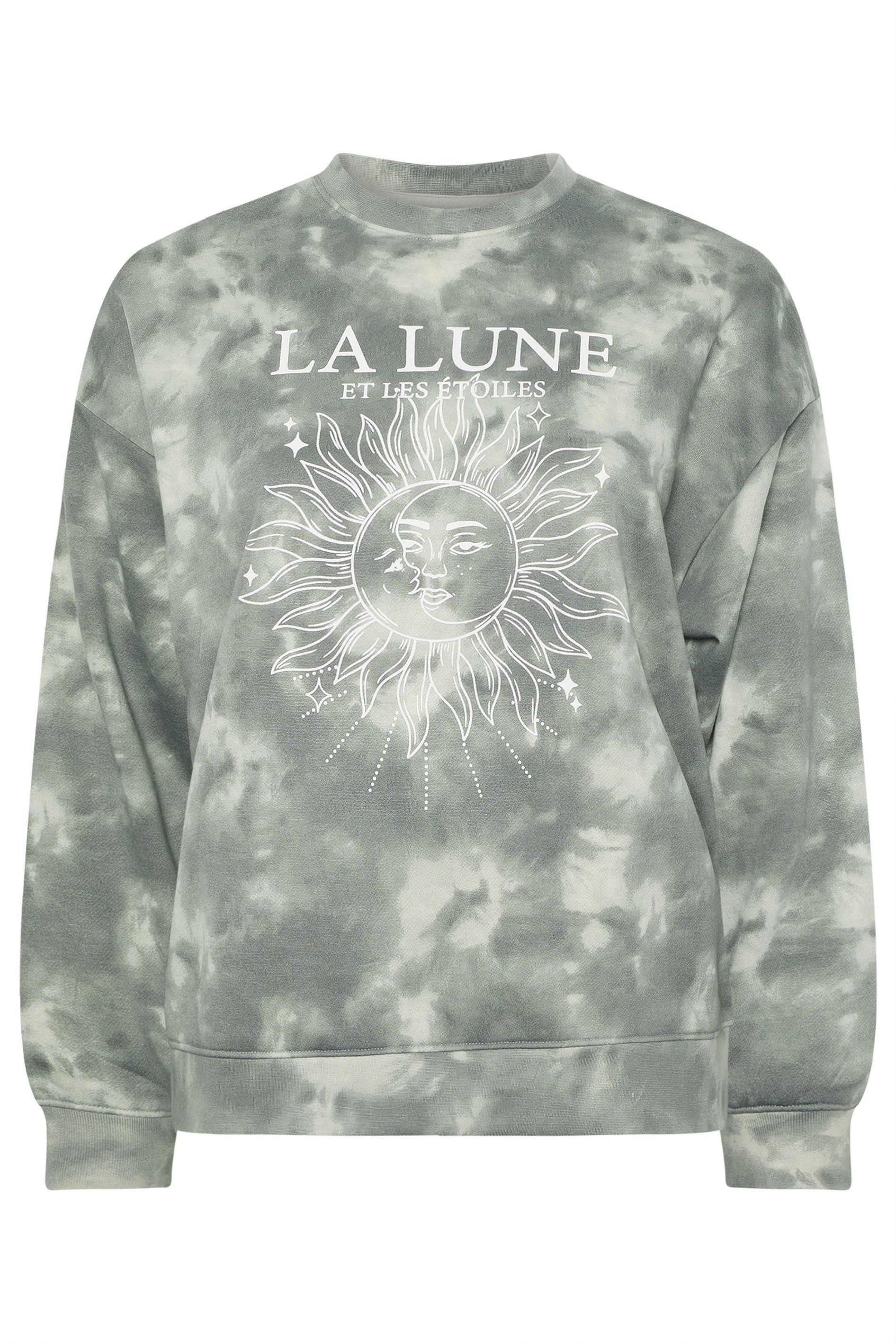 Yours La Lune' Tie Dye Sweatshirt