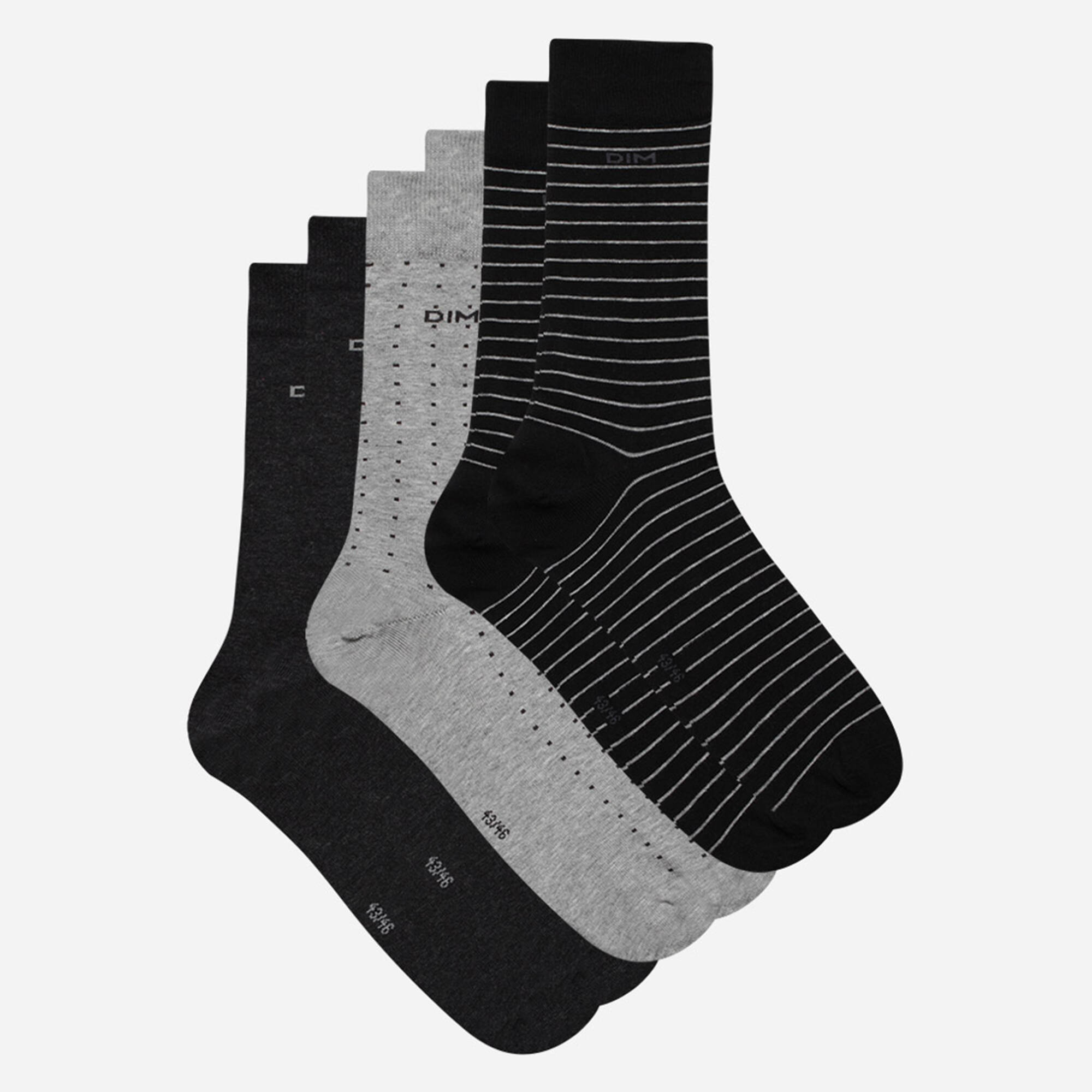 Mi-chaussettes "Coton Style" - lot de 3 paires