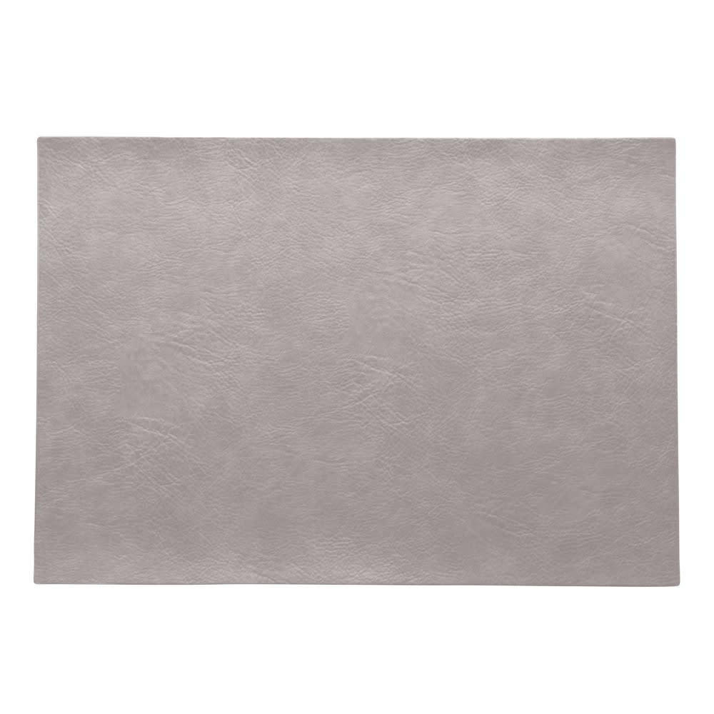 VEGAN - Set de table cuir vegan gris nuage 46x33