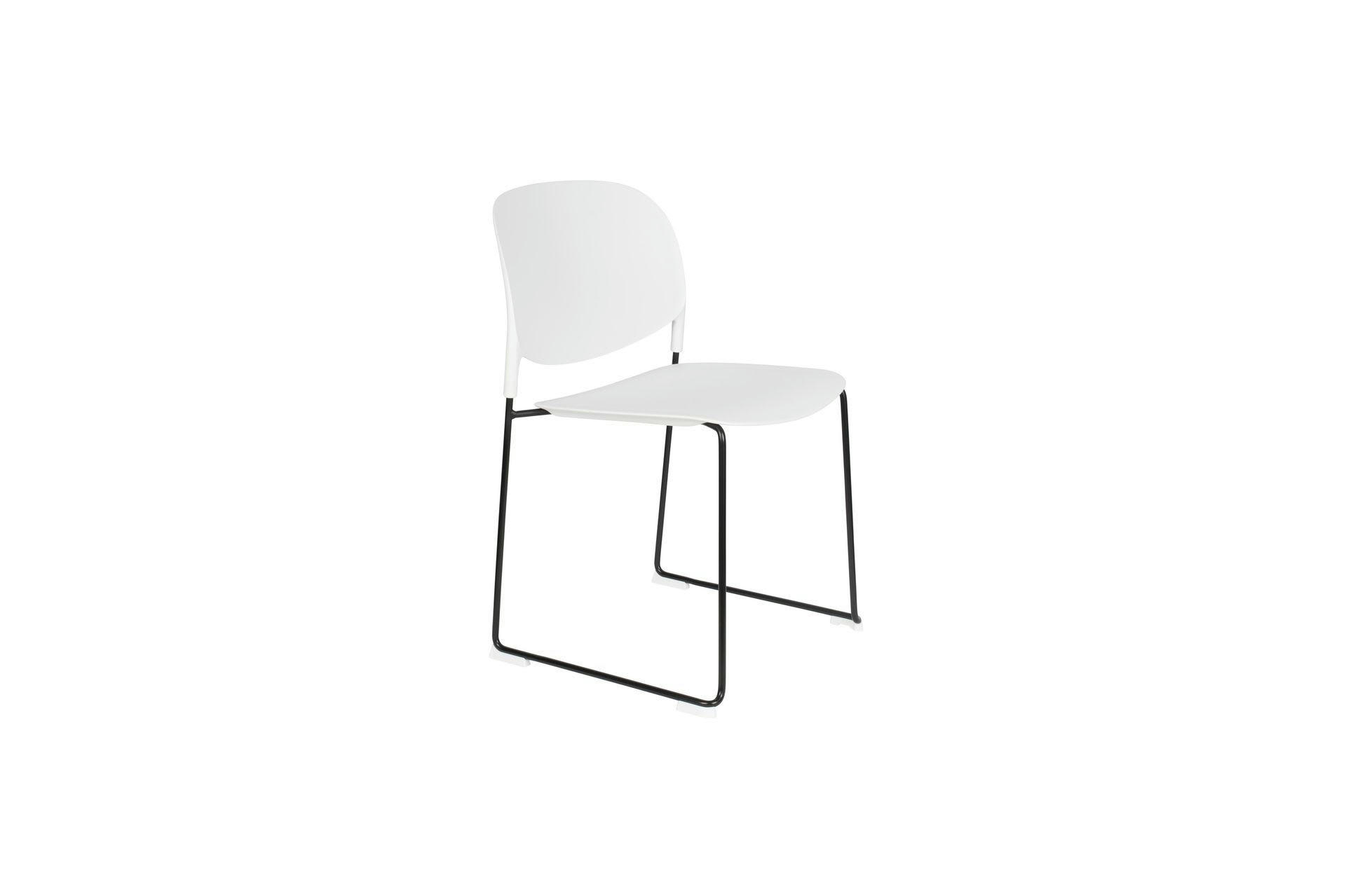 STACKS - Chaise en polypropylène blanc