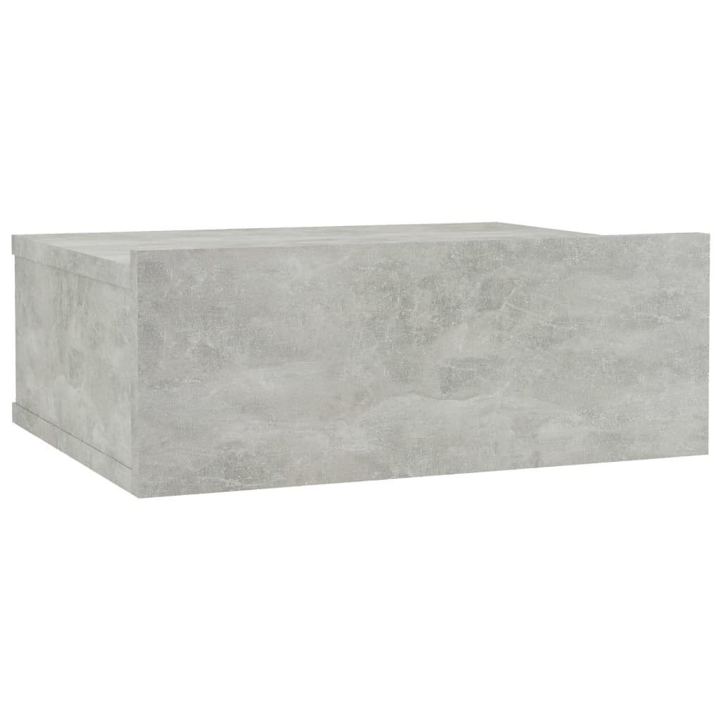 Szafka Nocna Stolik Komoda Szara z Szufladą Wisząca Do Sypialni 40x30x15 cm