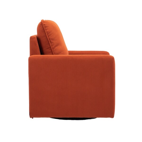 Swivel Barrel Chair, Comfy Accent Sofa Chair for Living Room, 360 Degree Swivel Barrel Club Chair, Leisure Arm Chair for Nursery