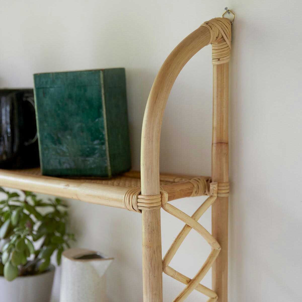 MARIUS - Etagère murale en rotin