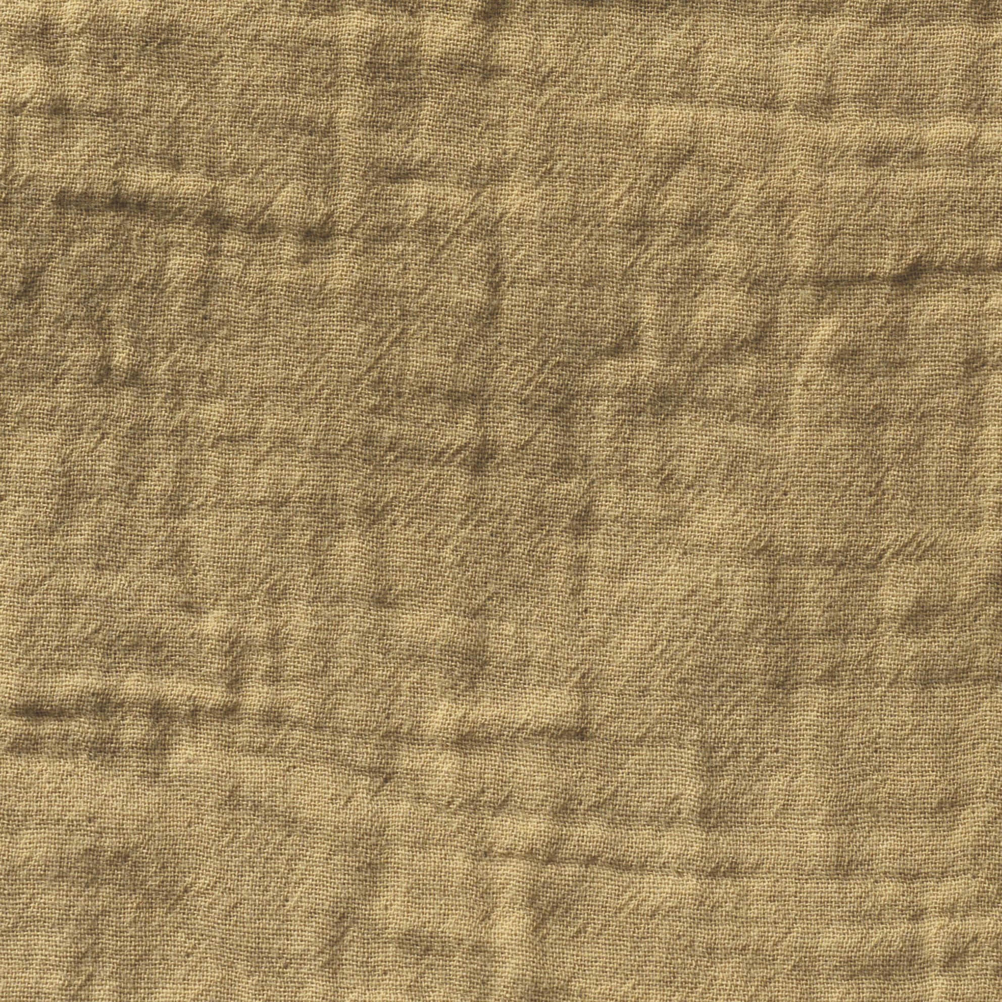 GAZE DE COTON LIGHT - Drap housse en gaze de coton light camel 160X200X30 CM