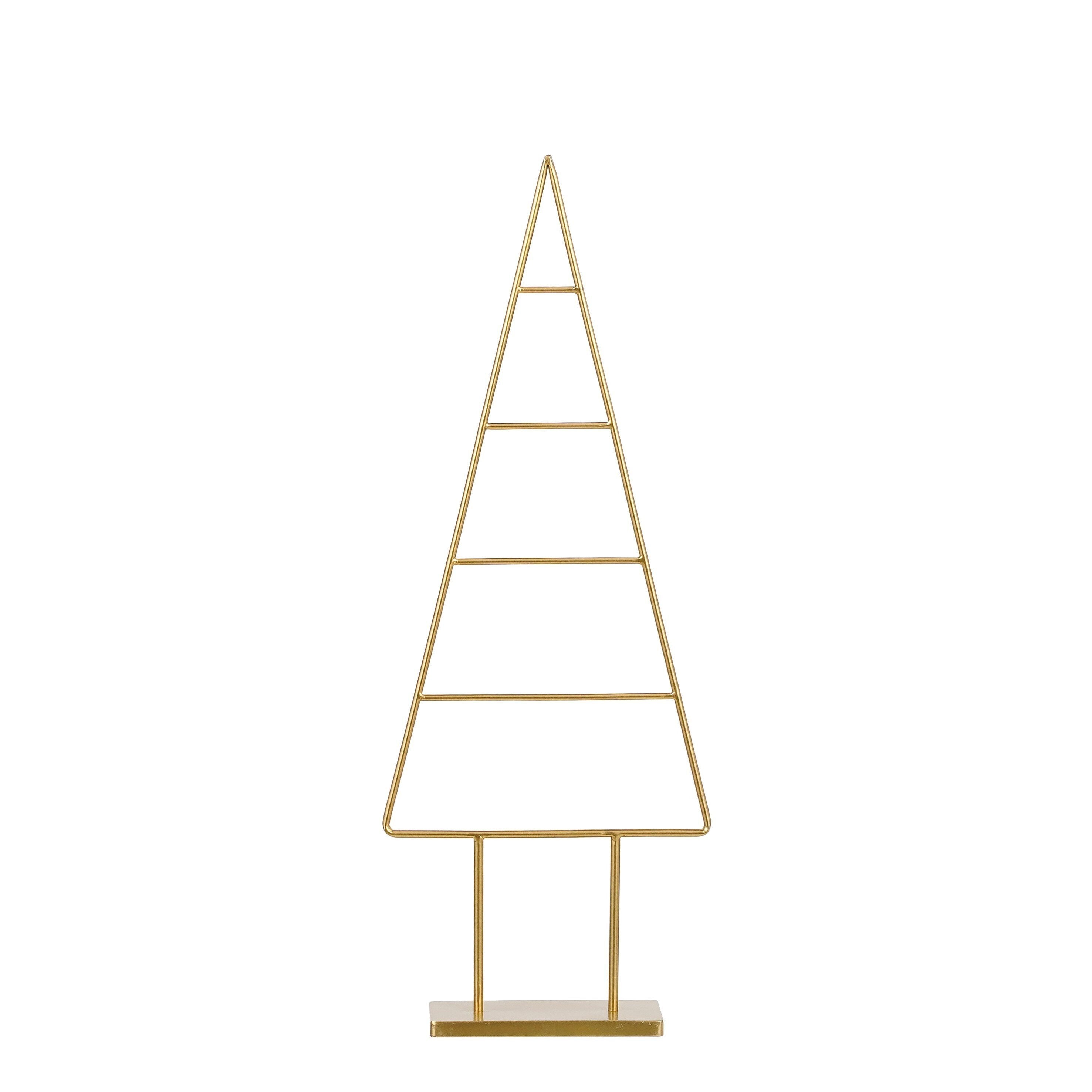 Mica Decorations Decoratie Kerstboom - L34 x B12 x H90 cm - IJzer - Goud