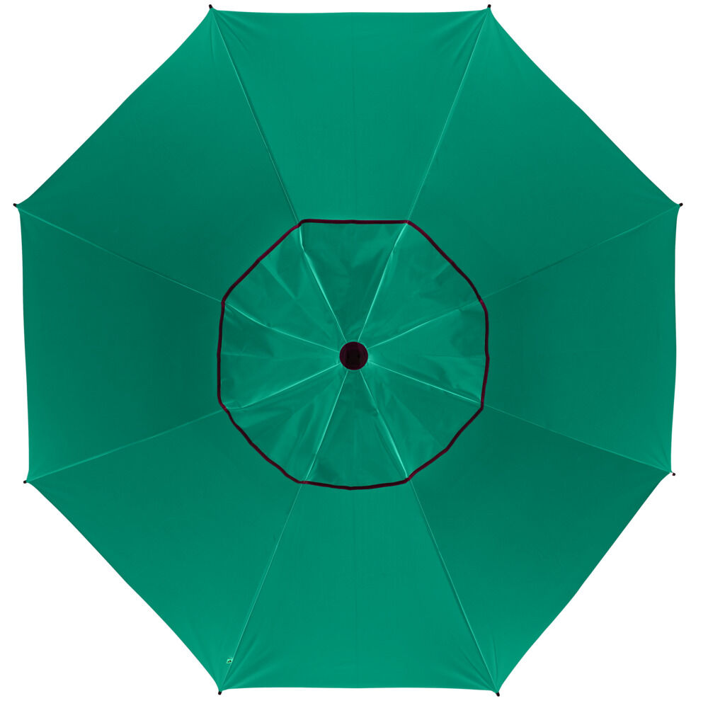 Parasol de plage orange corail UV UPF50  Ø180xH195cm