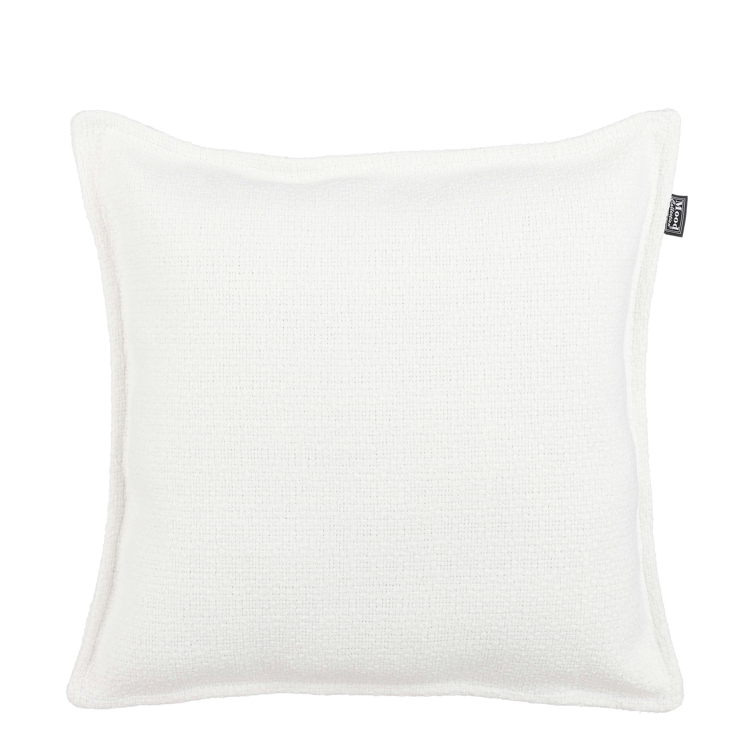 NATALIE - Coussin en polyester recyclé blanc cassé 45x45