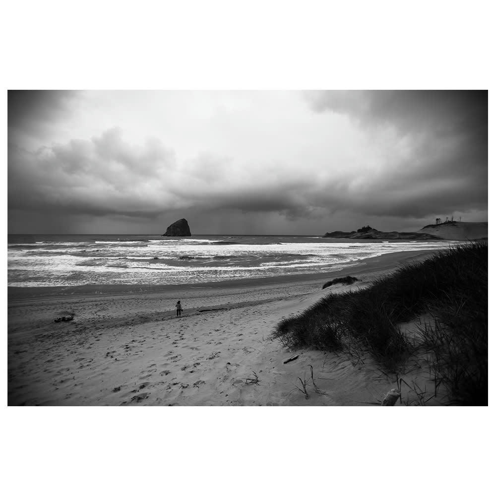 - Tableau impression sur toile sable et nuages à la mer 60x90cm