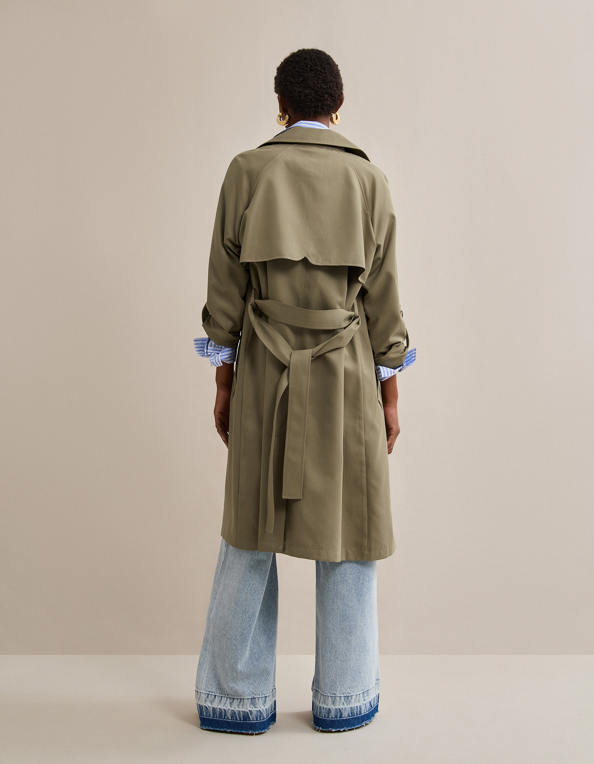 Gabardina, Mulher, Verde