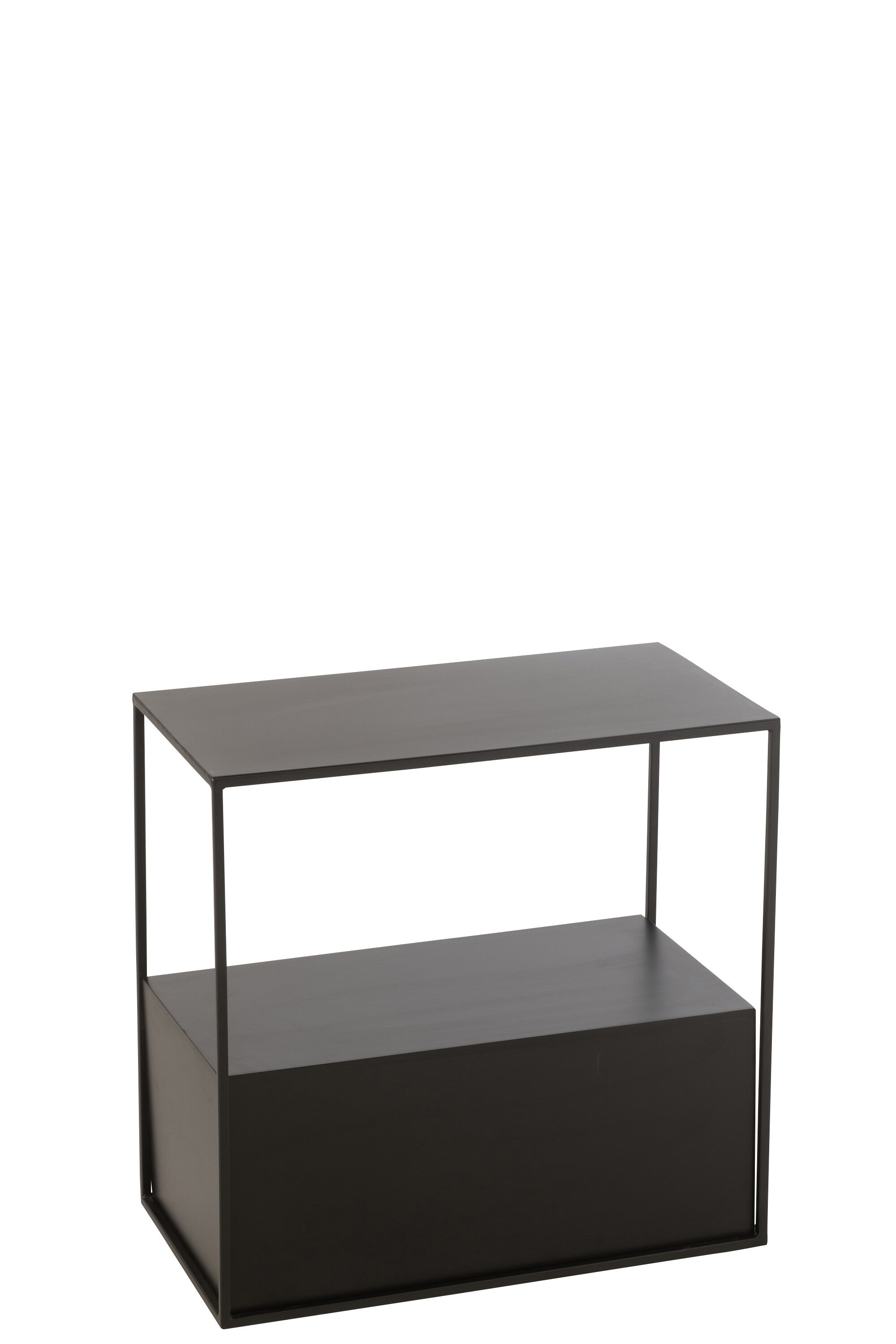 J-Line bijzettafel Rechthoek - metaal - zwart