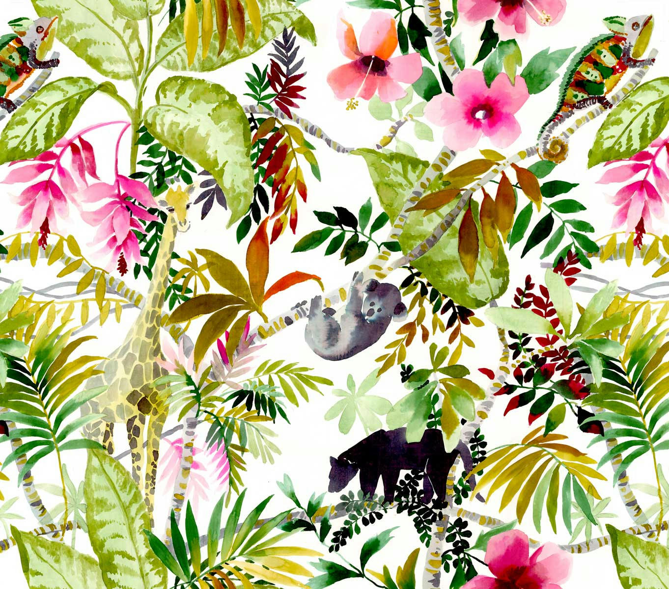 JUNGLE - Tête de lit tissu sans support en bois 160*140 cm