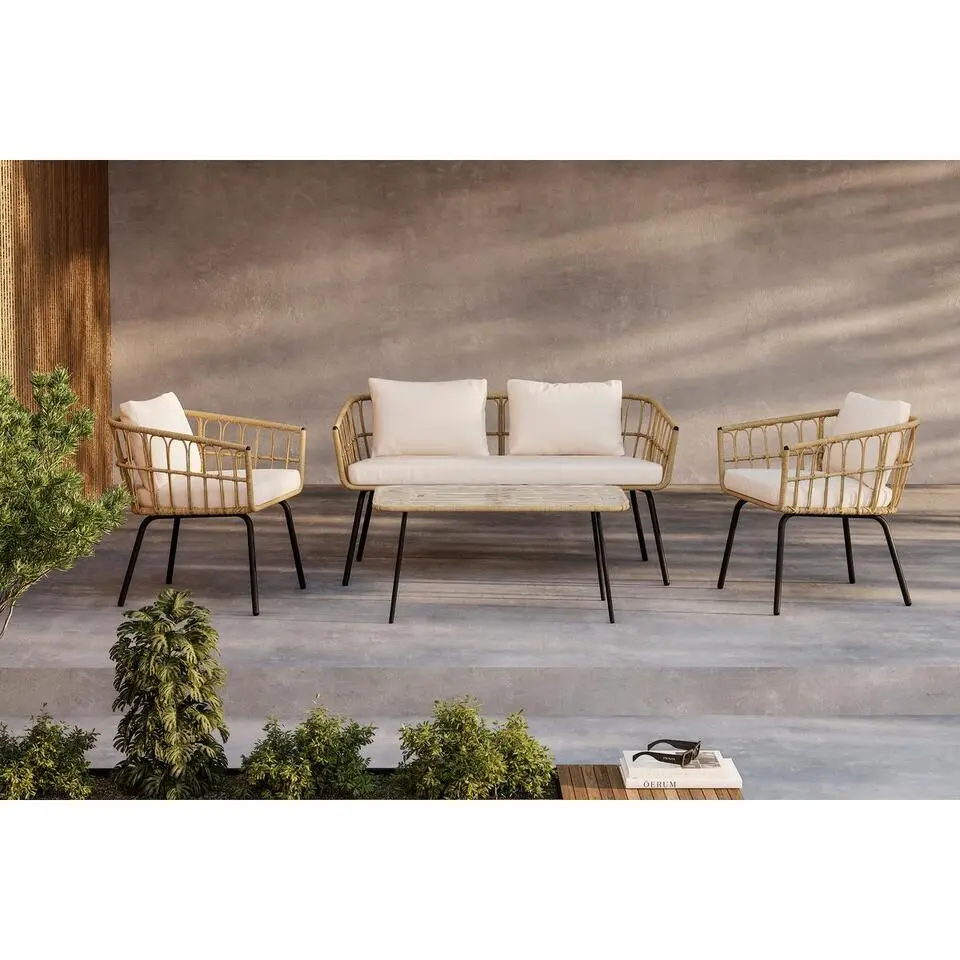 Svea - Cem loungeset - naturel - rattan
