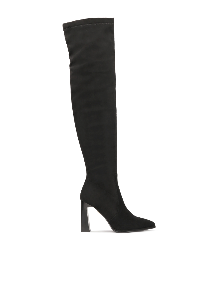 Black over-the-knee boots