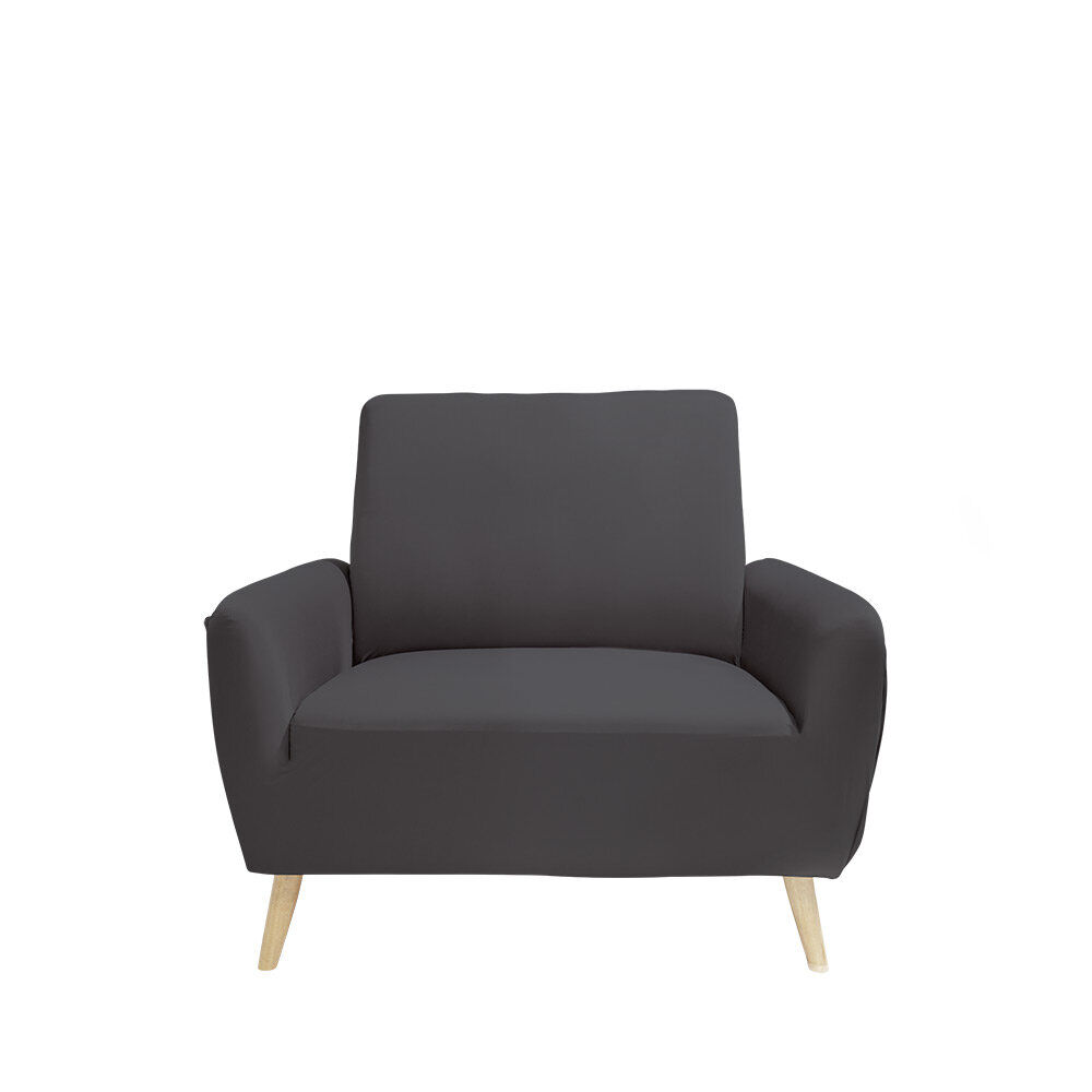 Protège fauteuil extensible L90-145cm gris foncé