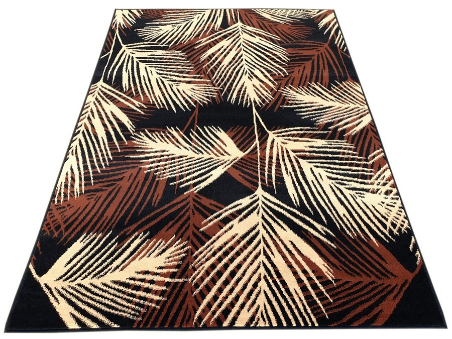 Dywan nowoczesny brązowy do salonu pokoju 240 - 200x300 cm - modny solidny