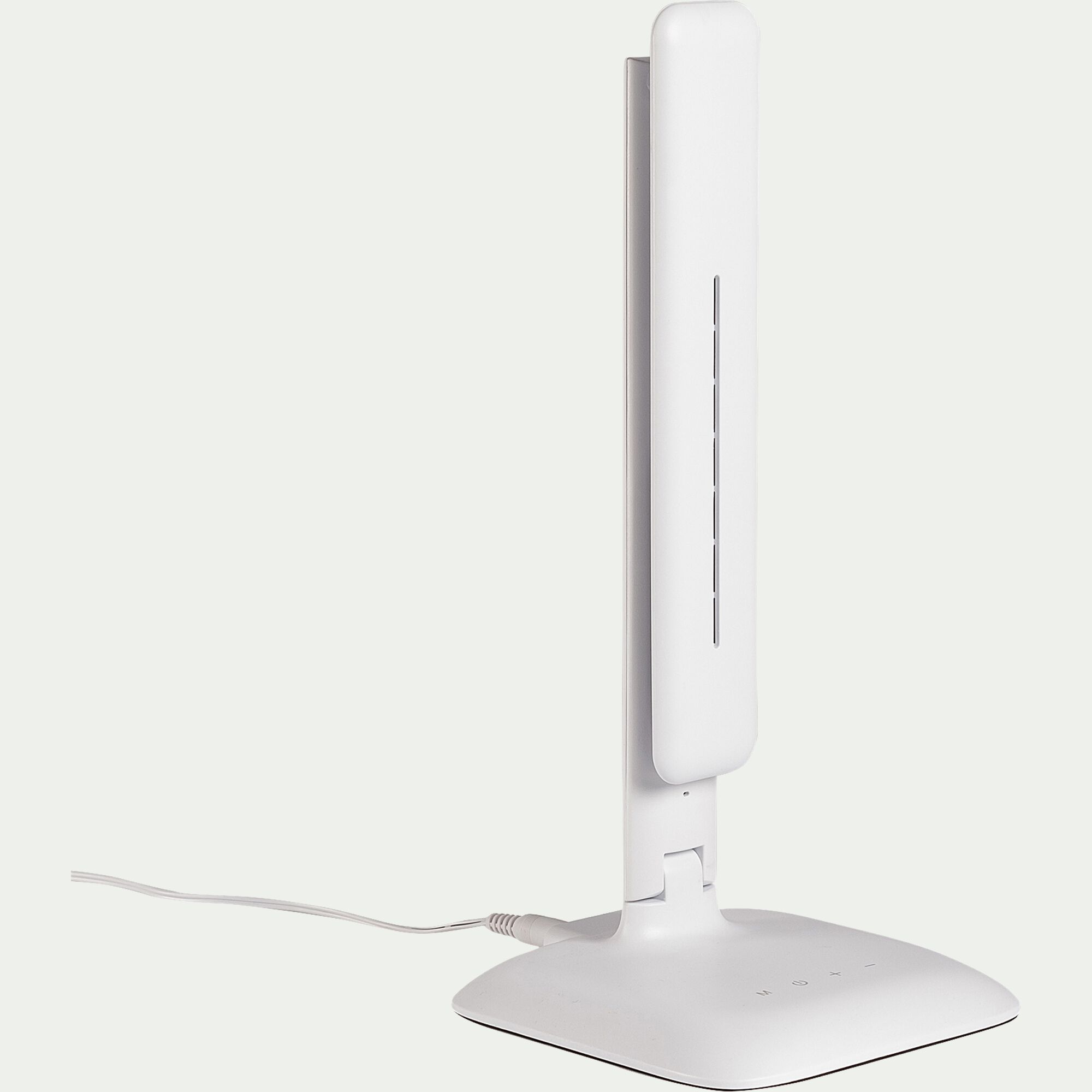 PAOLO - Lampe à clapet tactile avec écran - blanc H33,5cm