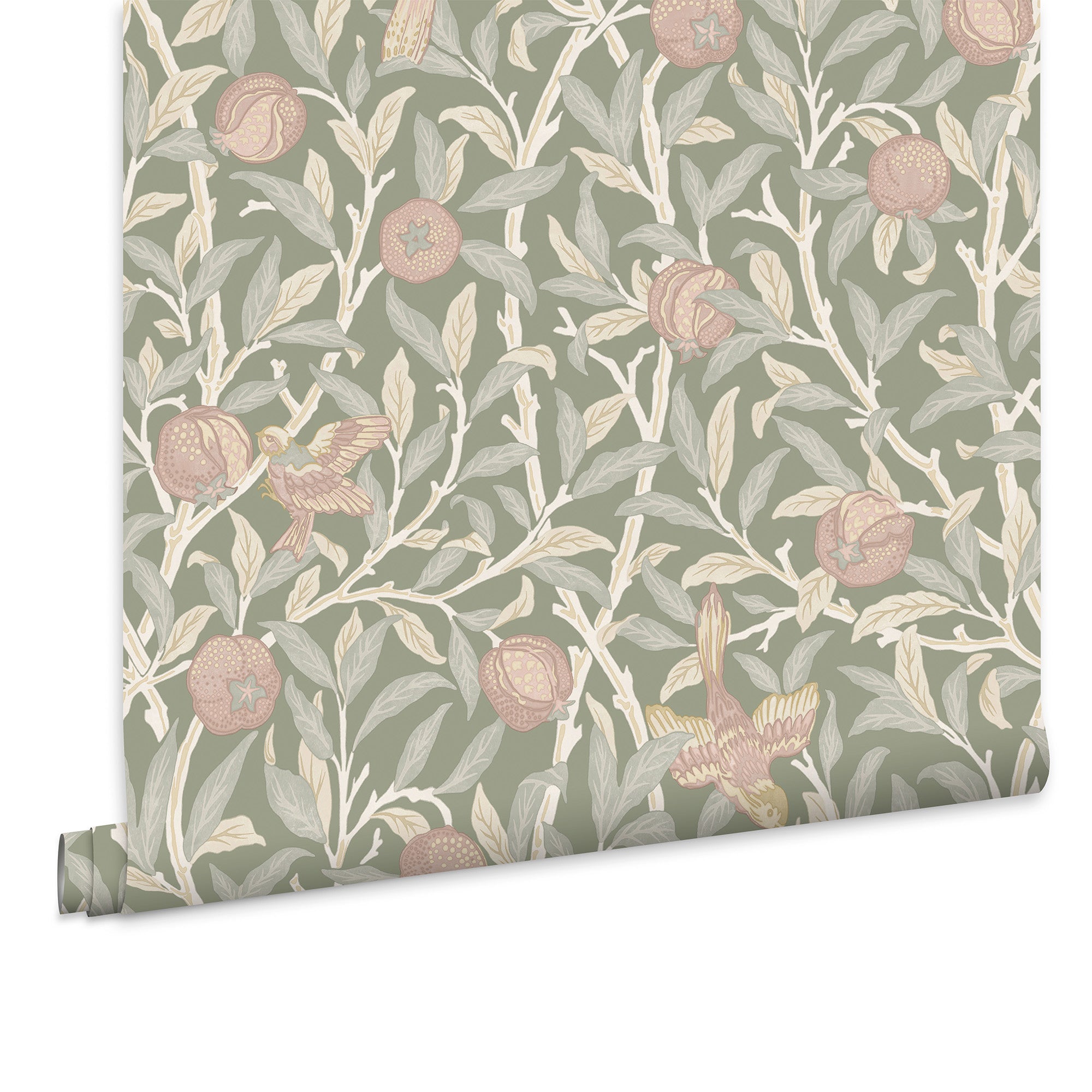William Morris at Home Vliesbehang - Bird & Pomegranate Rose Garden - 1000x52