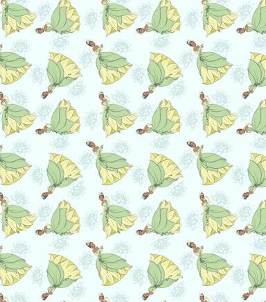 Disney Princess Tiana Sketch Cotton Fabric