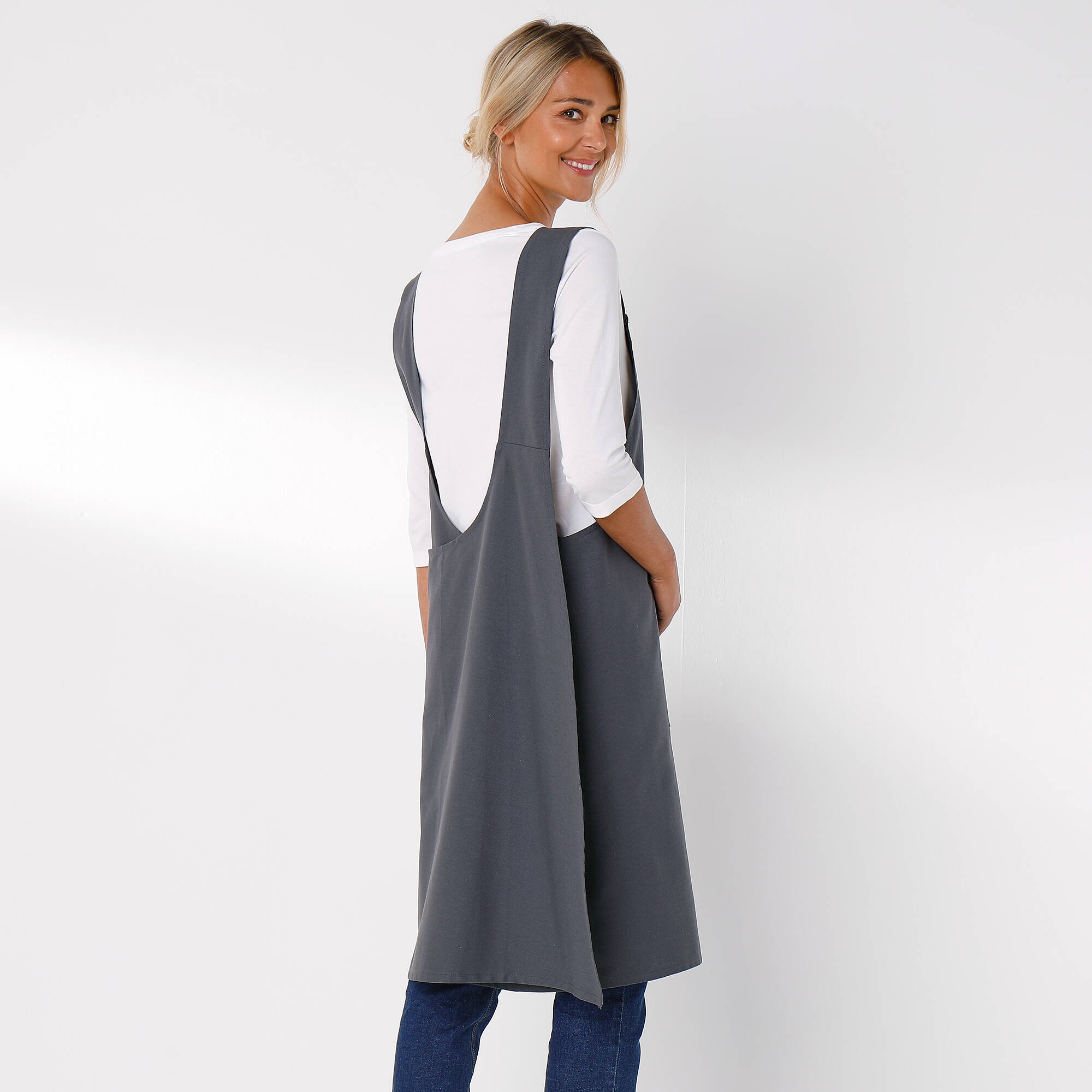 Tablier de cuisine japonais coton uni personnalisable