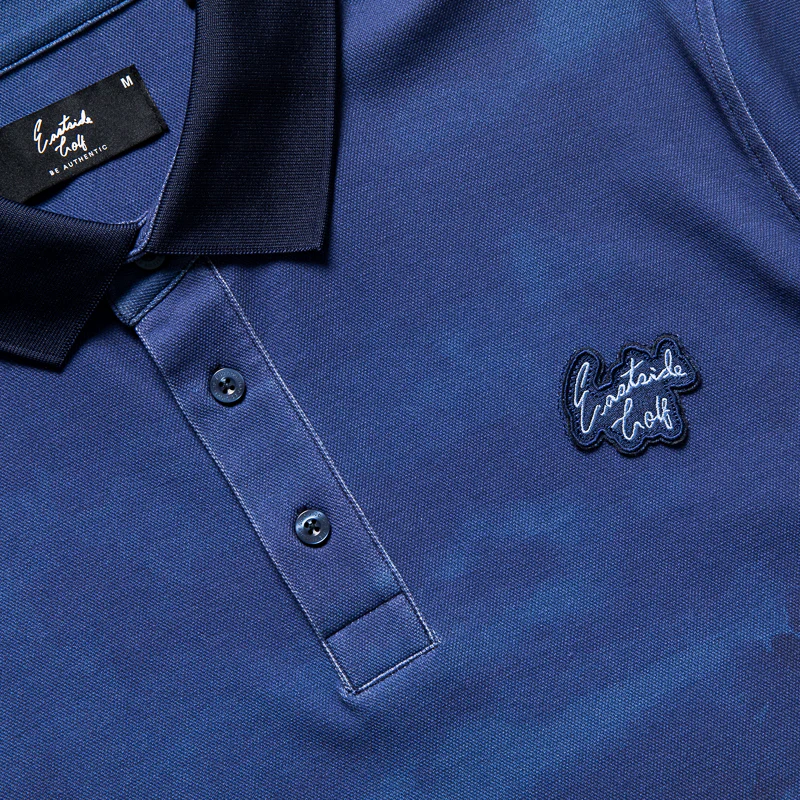 Eastside Golf Canvas Pique Polo - Blue Void
