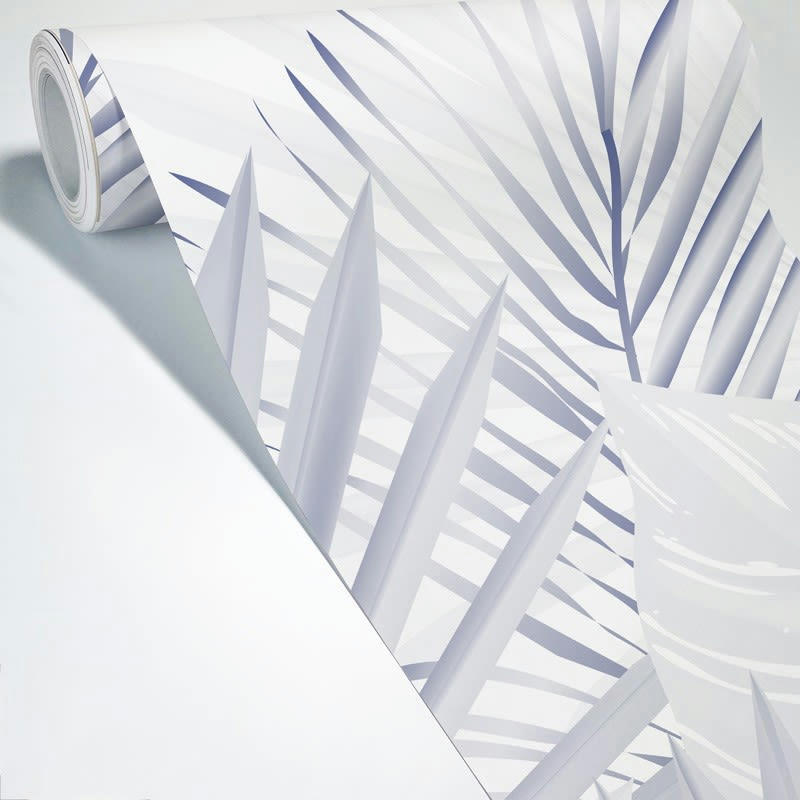 GAÏA BLEU - Papier Peint Panoramique L336xH270cm Bleu Feuillage