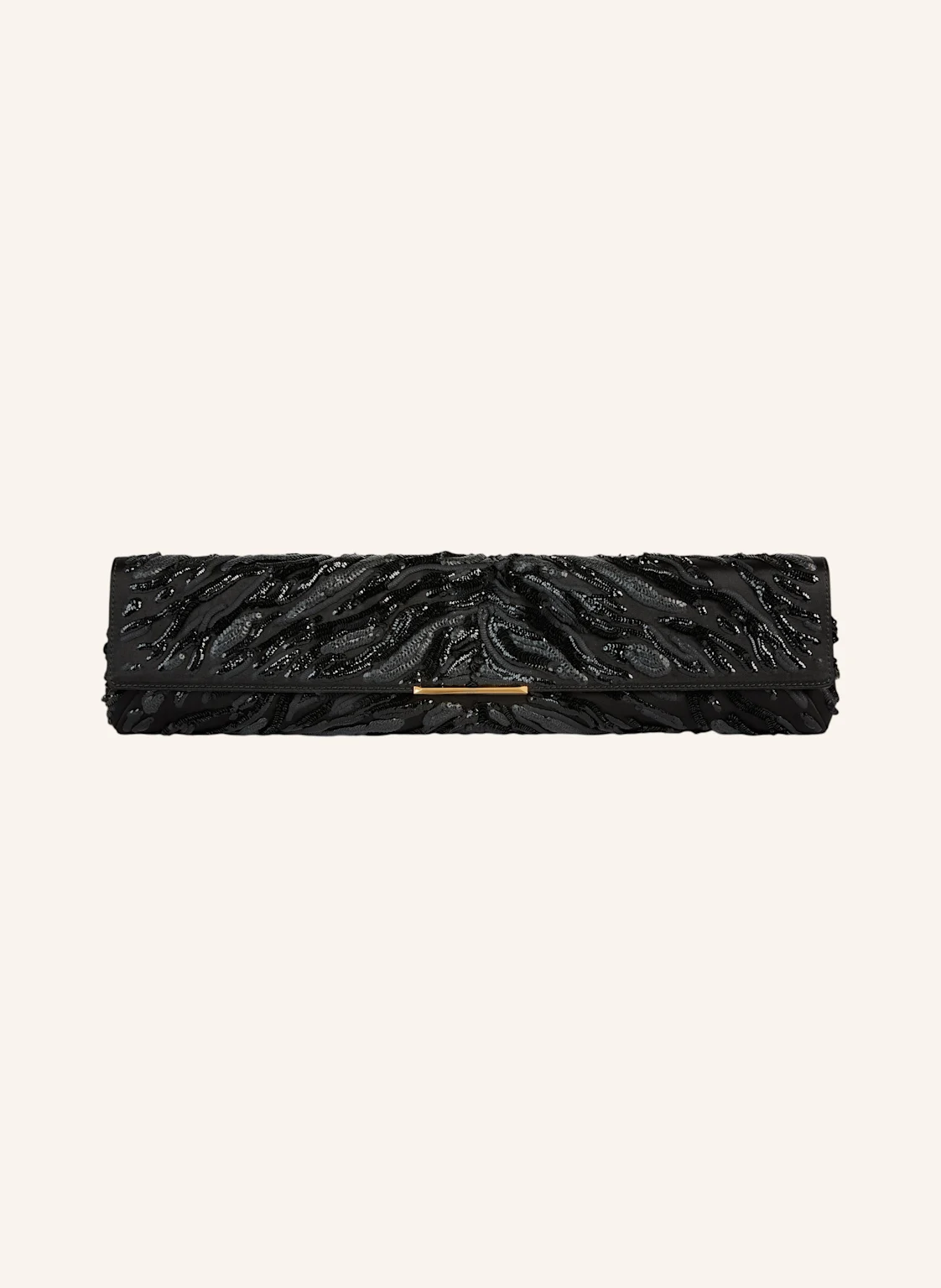 BALMAIN Tasche LONG CLUTCH aus besticktem Satin